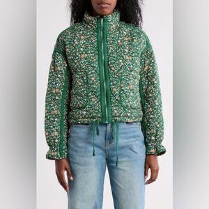 Blank NYC Floral Green Women's Jacket